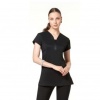 Black bi-stretch schort